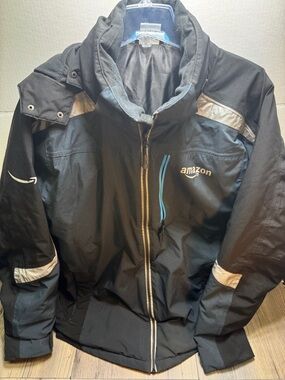 Amazon Employee Delivery Coat Luly Yang Puffer Insulated Jacket Hooded Men’s L